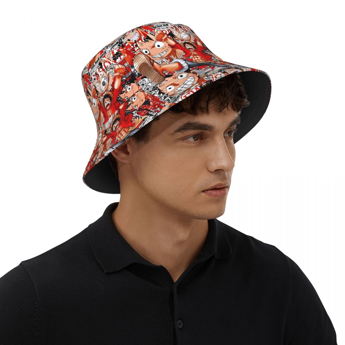 Anime Merchandise For Men - Chapéu Bucket Luffy One Piece Anime,