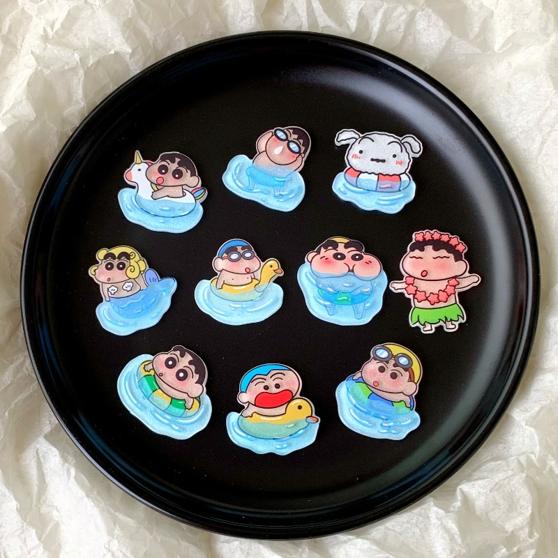 Anime Merchandise Mugs - Adesivo Acrílico Fofo do Personagem Shiro