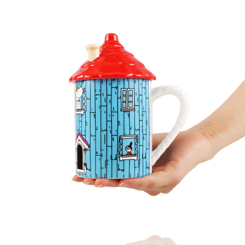 Anime Merchandise Mugs - Caneca de Cerâmica Criativa Moomin House,