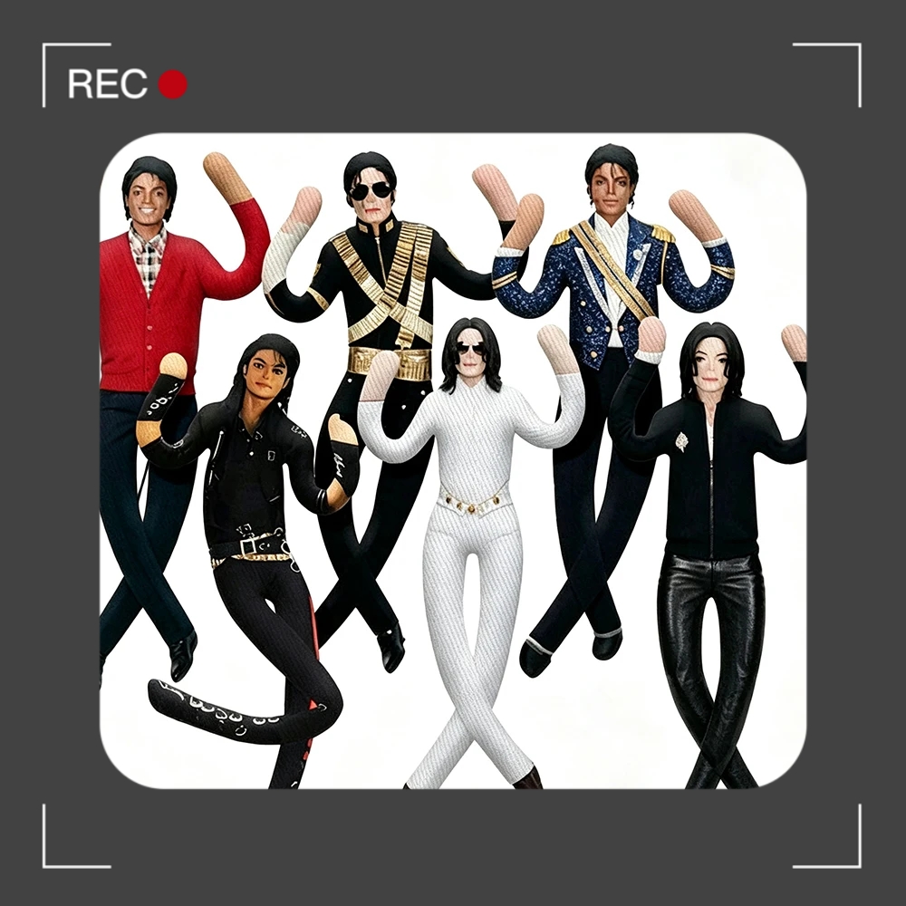 Anime Merchandise Plush Toys - Boneco de Pelúcia Articulado Michael Jackson: