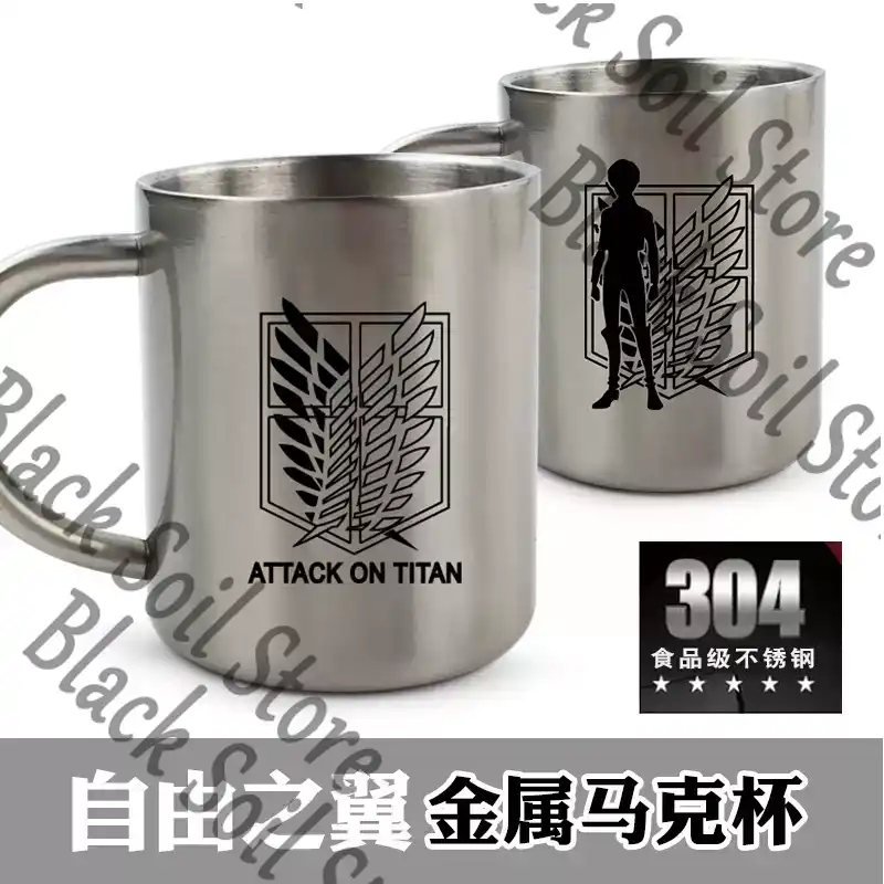 Caneca de Metal de Aço Inoxidá - Anime Merchandise Mugs avaliação e preço
