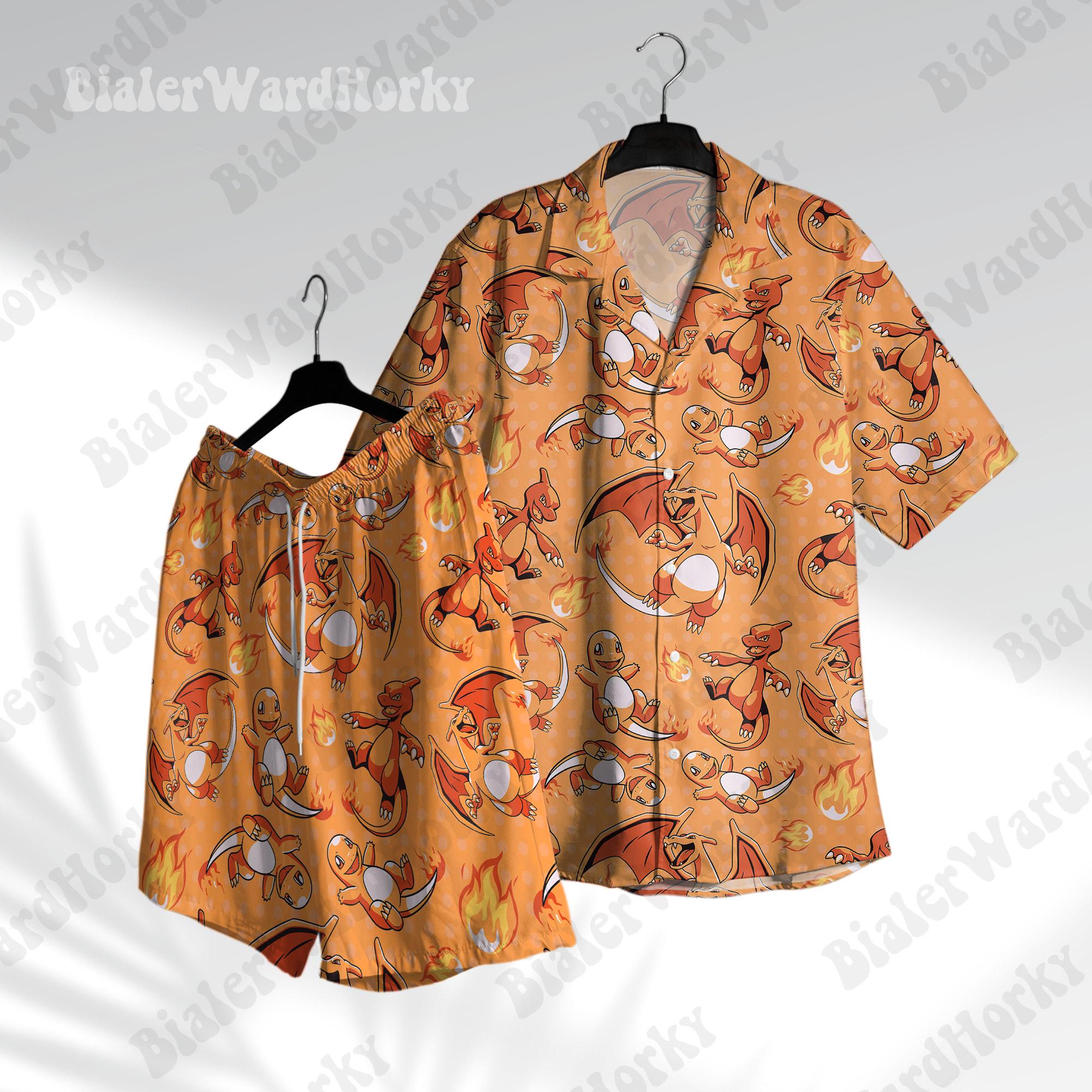 Camisa havaiana Pokémon Chariz - Pokemon Anime Merchandise avaliação e preço