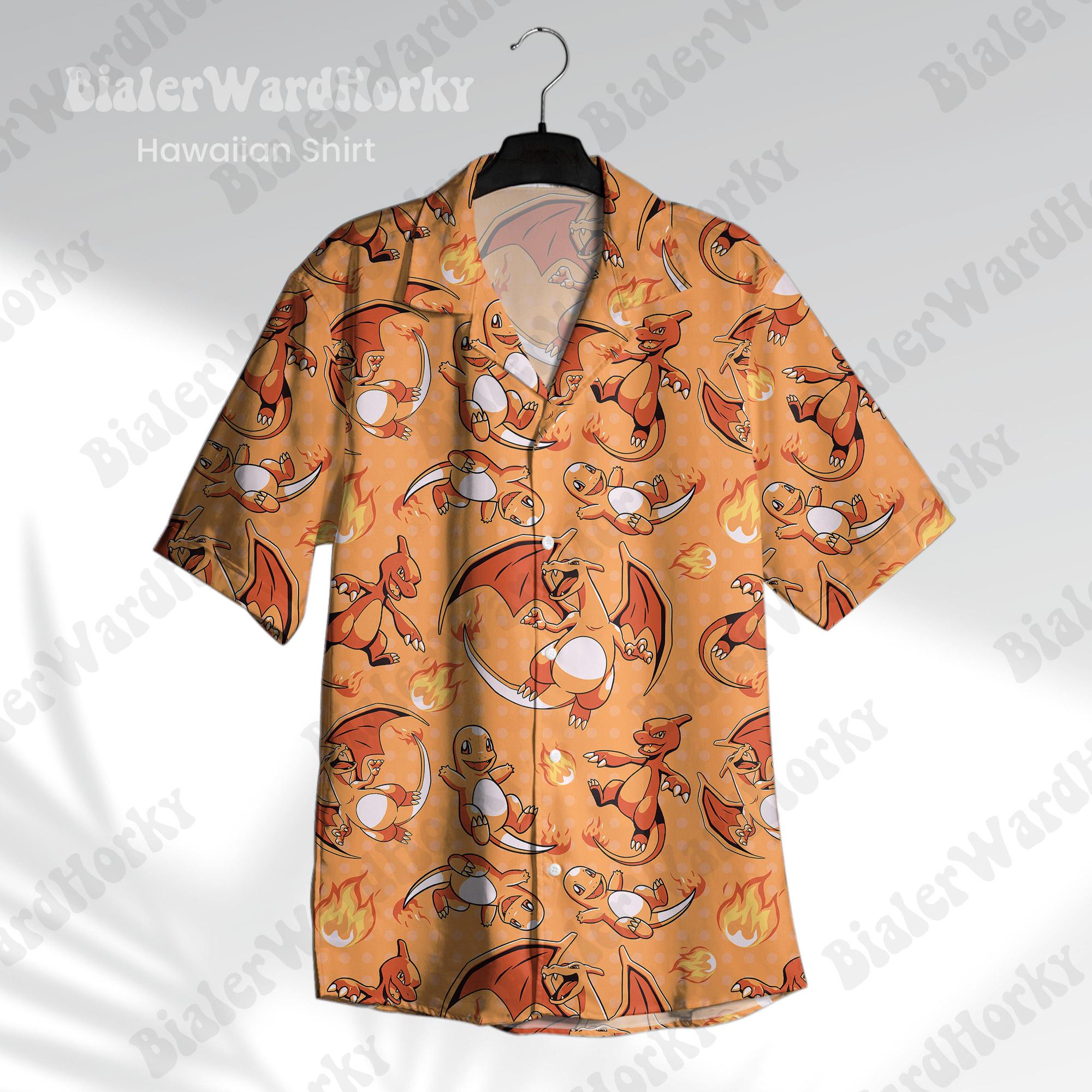 Camisa havaiana Pokémon Chariz - Pokemon Anime Merchandise avaliação e preço