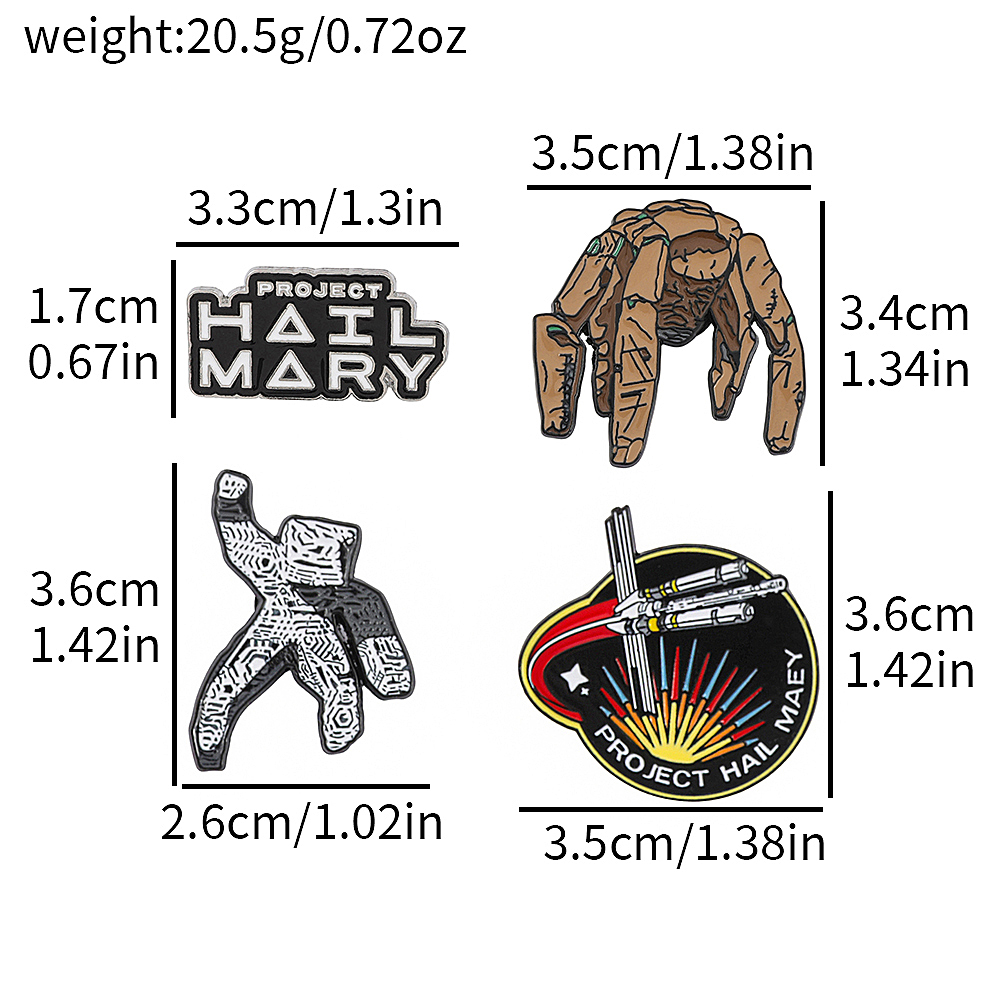 Conjunto de 4 Pins Esmaltados  - Enamel Pin Set avaliação e preço
